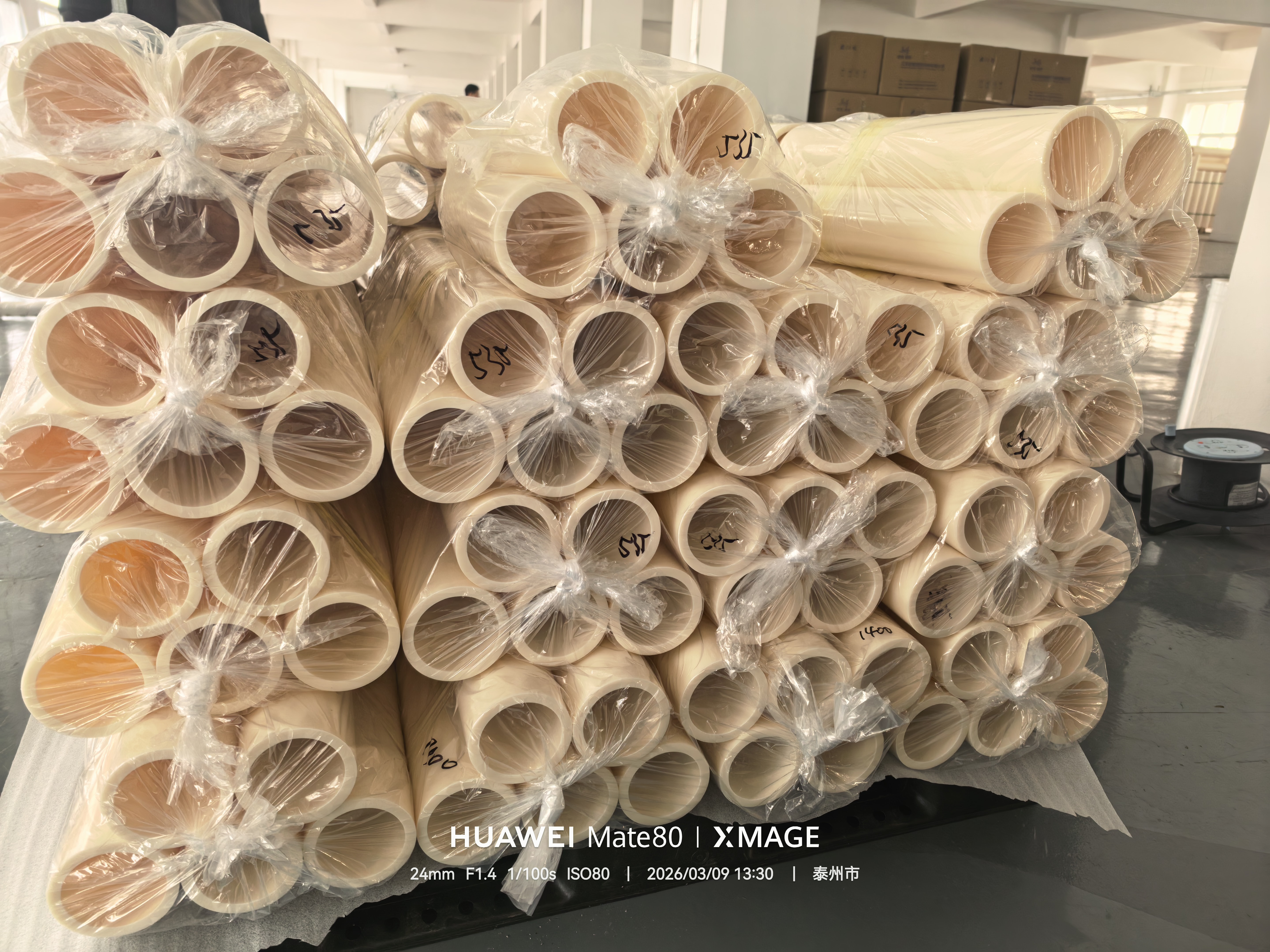 Hongkai Plastics Berjaya Menyampaikan Kumpulan Pertama Tiub Teras ABS Berprestasi Tinggi kepada Foshan Tahun Ini